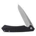 Case Cutlery Knife, Case Black Milled Handle Anodized Aluminum Kinzua with Spear S35VN Blade 64688